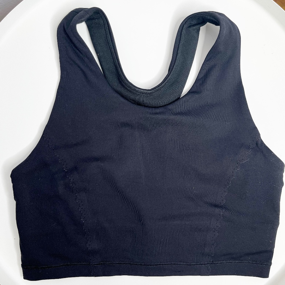 Lululemon Black Lazer Cut Crop Tank